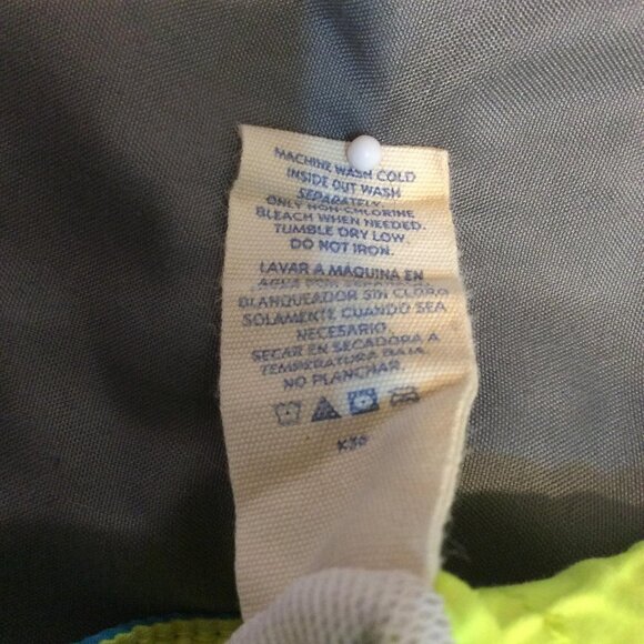 OP  Swim Trunks  Boys Size XS 4 to 5  Blue solid 100% Polyester  sku4 - Picture 4 of 4